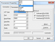 Data Acquisition Component TConnector screenshot